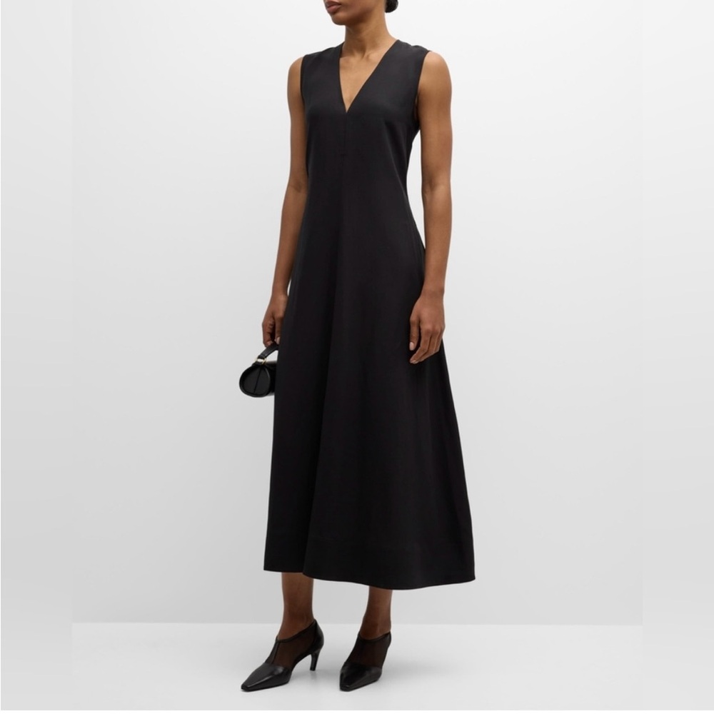 Toteme Fluid V-Neck Maxi Dress